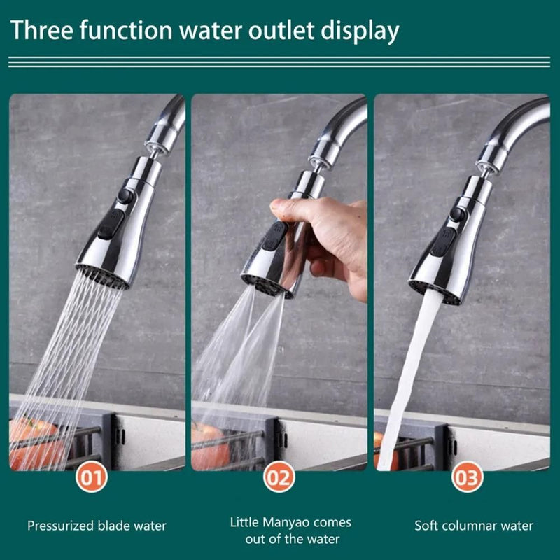 Barato Cart 3-Mode Kitchen Sink Faucet – Ultimate Water Flow Control for a Hassle-Free Kitchen!