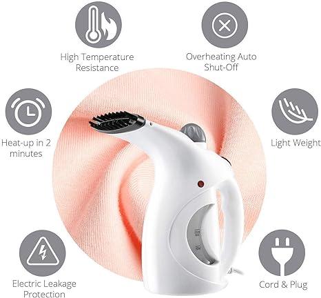 2-in-1 Handheld Garment & Facial Steamer – Barato Cart’s Fast-Heat Travel Iron Brush!
